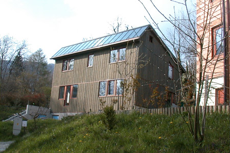 Holzhaus im Fachwerkstil