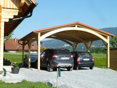 Carport mit Satteldach