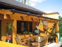 Terrassen-Überdachung Holz lasiert