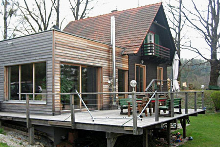 Wohnraumerweiterung in Holzriegelbauweise